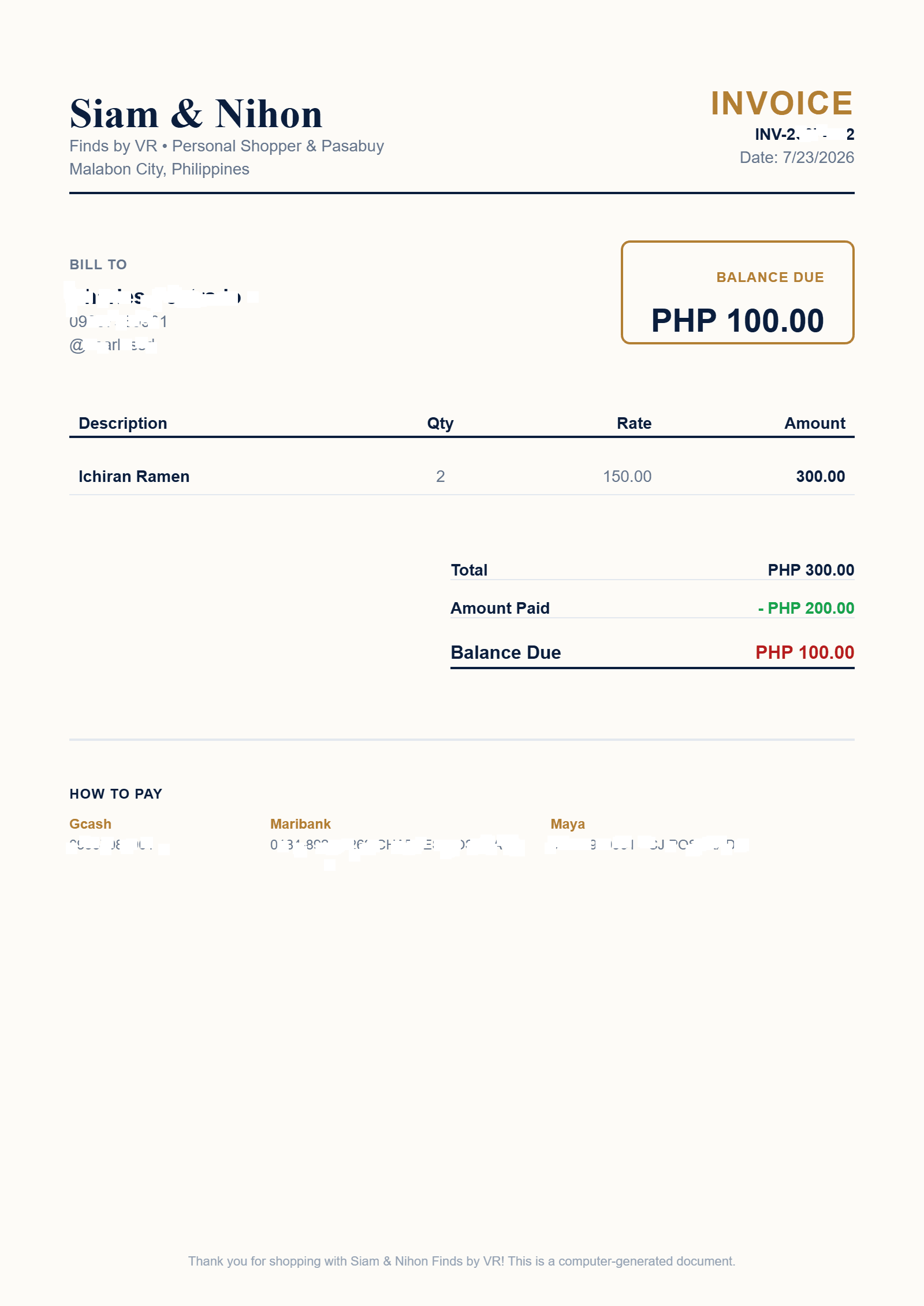 Siam & Nihon: Full-Stack CRM & Invoicing Engine preview